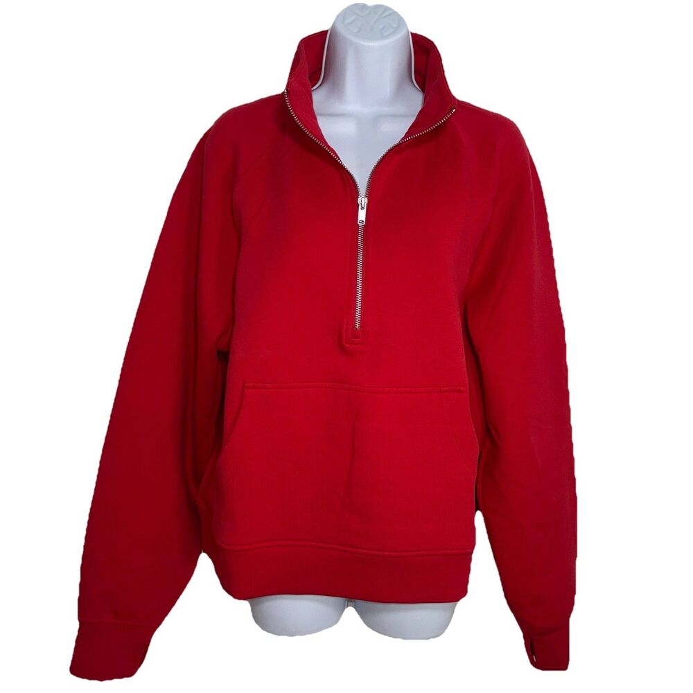 GAPFit Red Quarter-Zip Pullover Sweatshirt